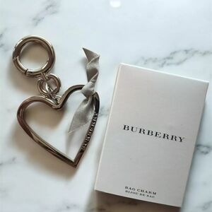 Burberry Silver Heart Key Holder